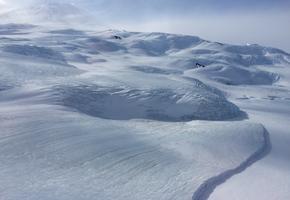 Mt. Erebus meets the sea ice